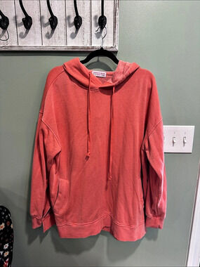 Discount Divas Pullover Hoodie in Pink/Peach XL
